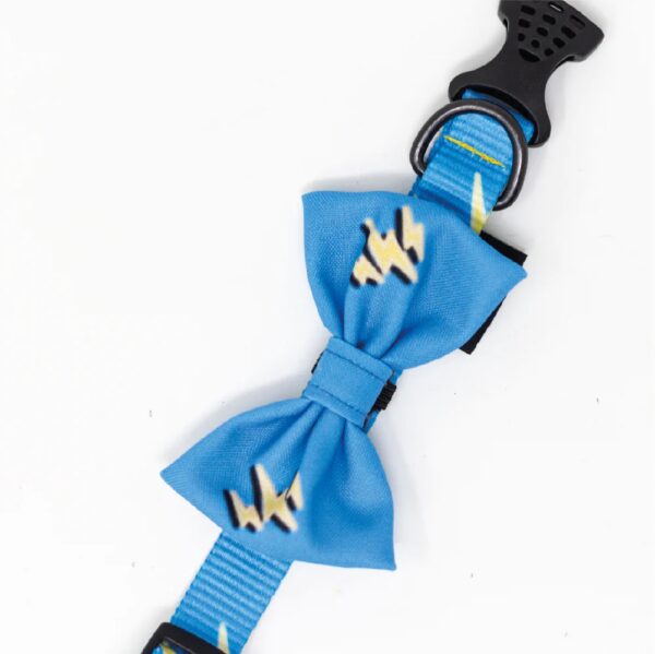 Collar Con Moño Para Perro Jack Pet Style Color Azul