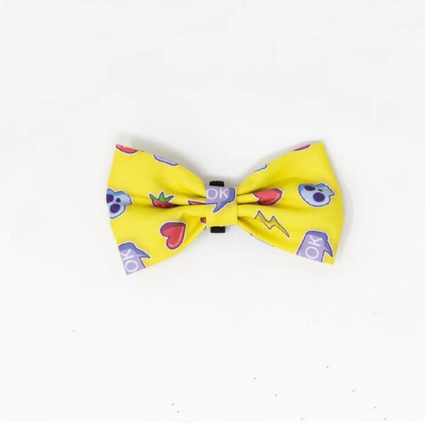 Collar Con Moño Para Perro Jack Pet Style Color Amarillo