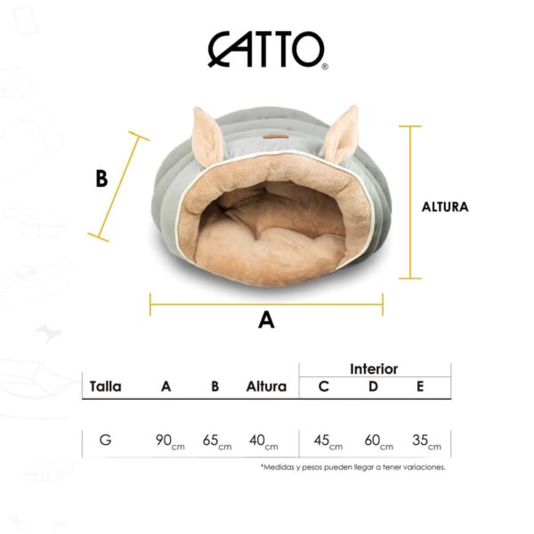 Cama Para Gato Estilo Cueva Jack Pet - G