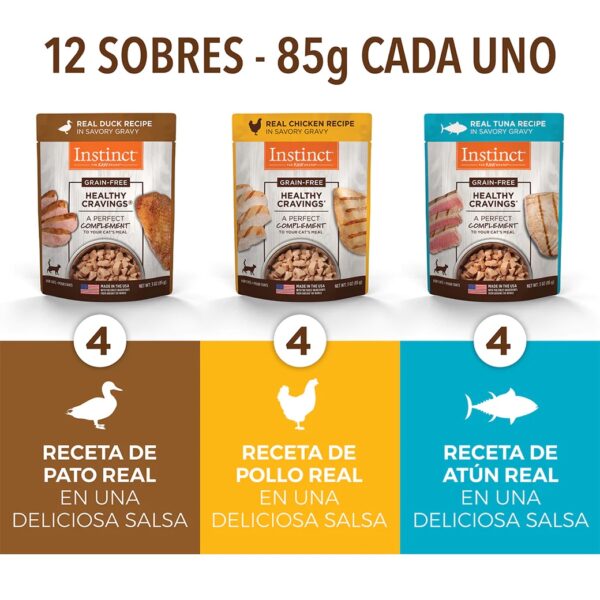 Alimento Húmedo Healthy Cravings Para Gato Pack 12 sobres - Image 2