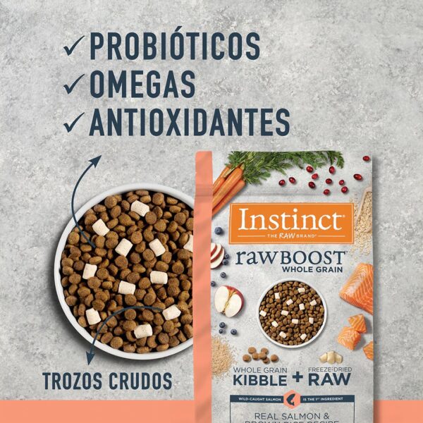 Instinct Raw Boost de Salmón con Granos y Arroz Integral para Perros 9.07 kg - Image 6