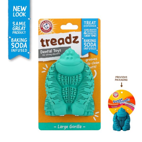 Juguete para Perro Large Gorilla azul, Limpia Dientes y Reduce Sarro, Ultra resistente - Image 3