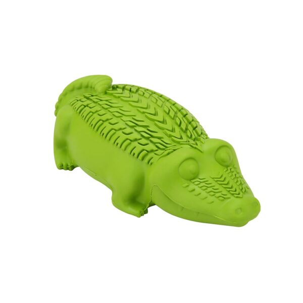 Juguete para Perro Large Cocodrilo verde, Limpia Dientes y Reduce Sarro - Image 5