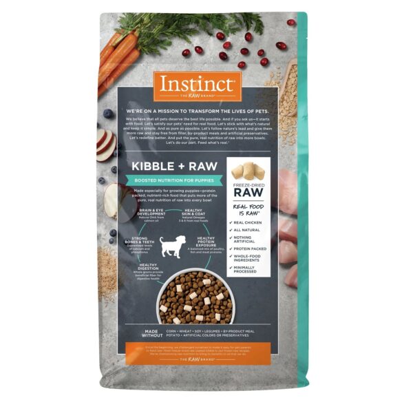 Instinct Raw Boost Pollo, Granos y Arroz Integral Cachorros 9.07 kg - Image 2