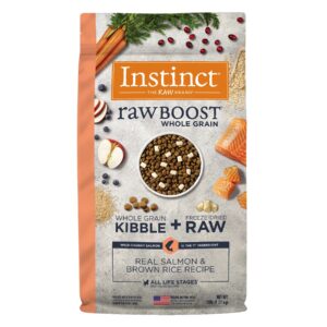 Instinct Raw Boost de Salmón con Granos y Arroz Integral para Perros 9.07 kg