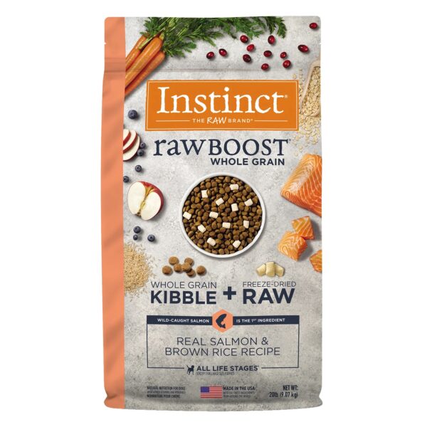 Instinct Raw Boost de Salmón con Granos y Arroz Integral para Perros 9.07 kg